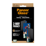 PanzerGlass 2-Way Privacy Screen Protector Samsung Galaxy S26 Ultra | Ultra-Wide Fit w. EasyAligner