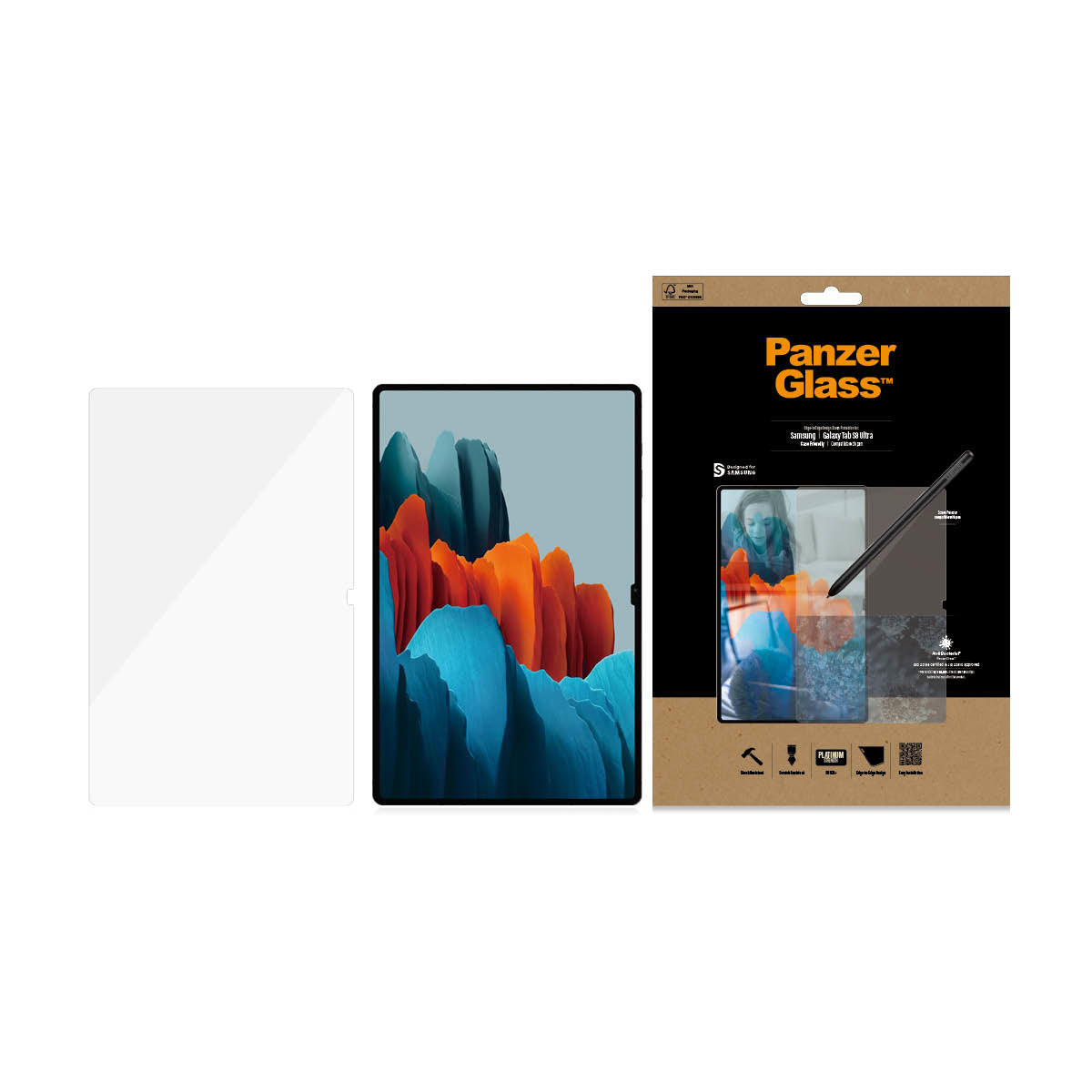 PanzerGlass Screen Protector Glass Samsung Galaxy Tab S8 Ultra / S9 Ultra