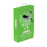 Celly Car Charger + USB-A to Lightning Cable 12W Black (1M)