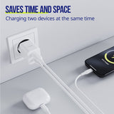 Allity wall charger GaN PD QC ATC-01-20WACr 1x USB-C 1x USB-A 20W white