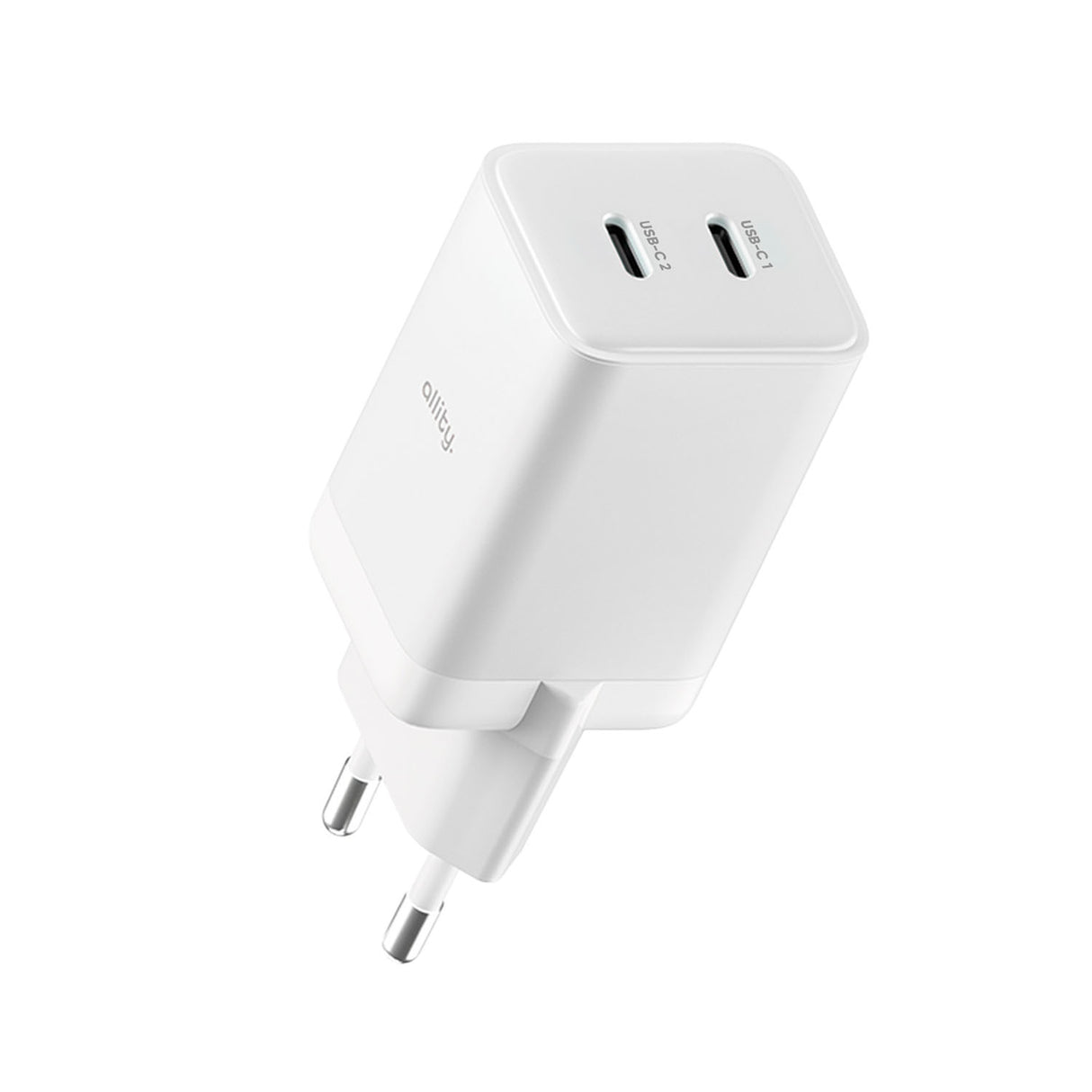 Allity wall charger GaN PD QC ATC-01-45WCC 2x USB-C 45W white