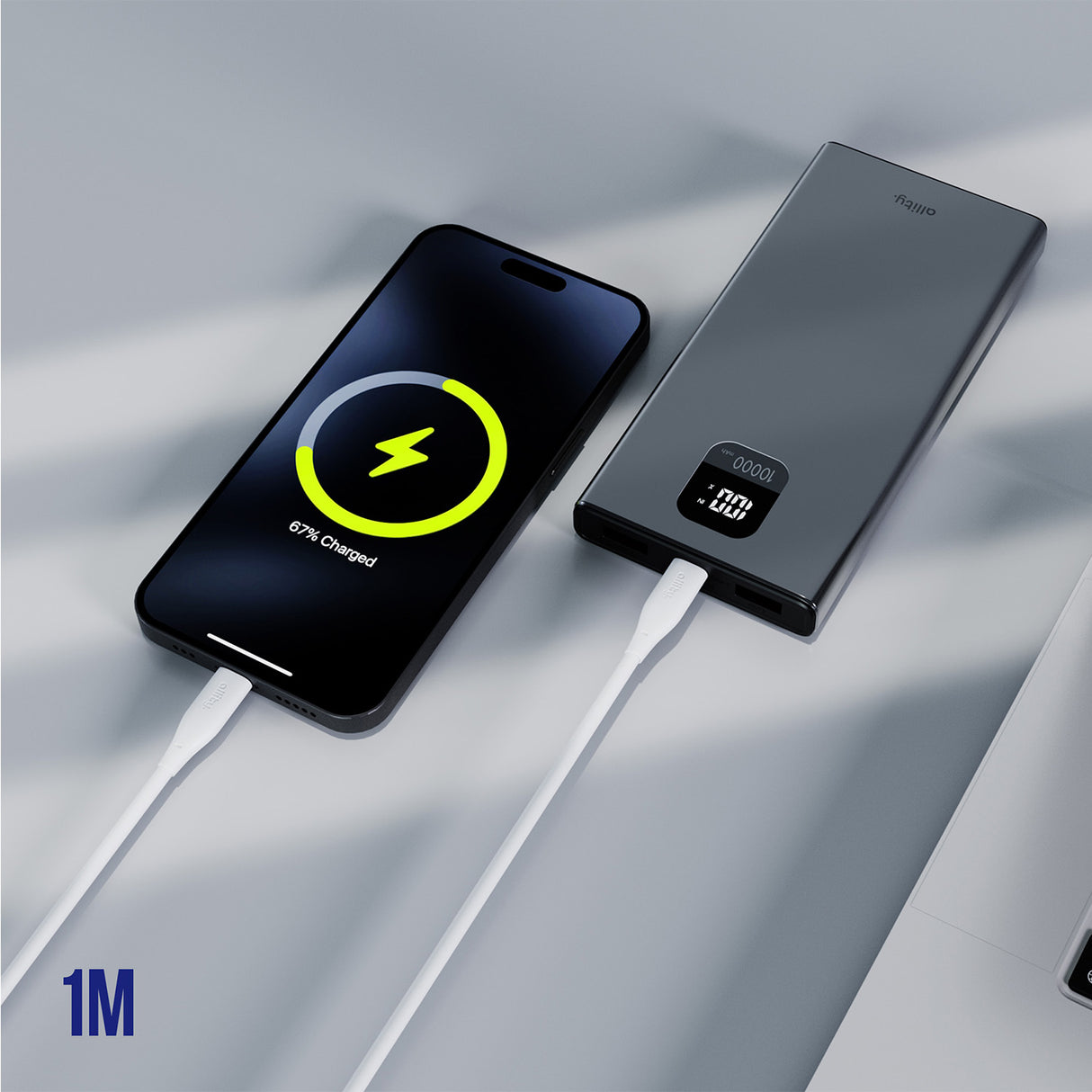 Allity cable AUC-02 USB-C - Lightning 1.0 m 27W white