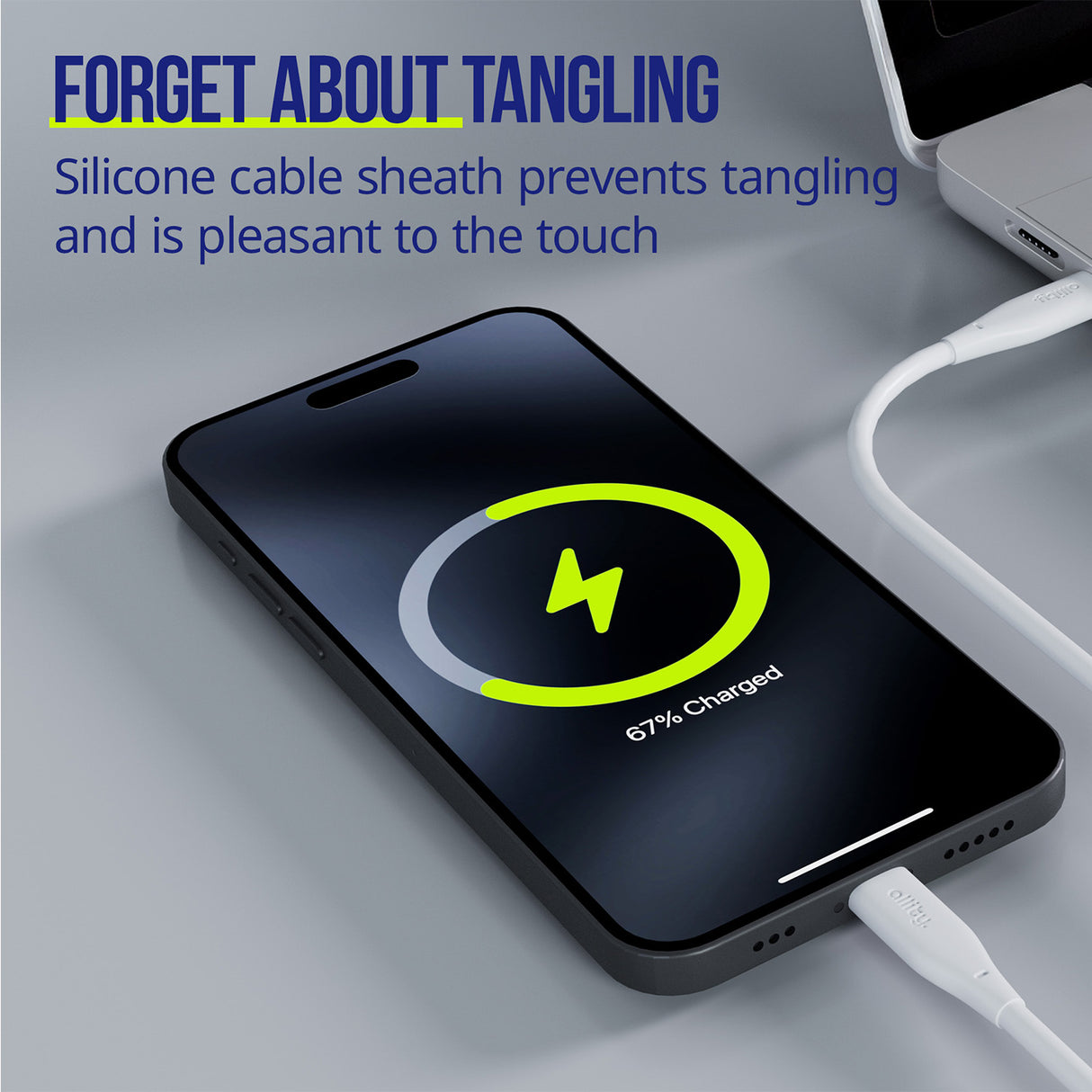 Allity cable AUC-02 USB-C - Lightning 2.0 m 27W white