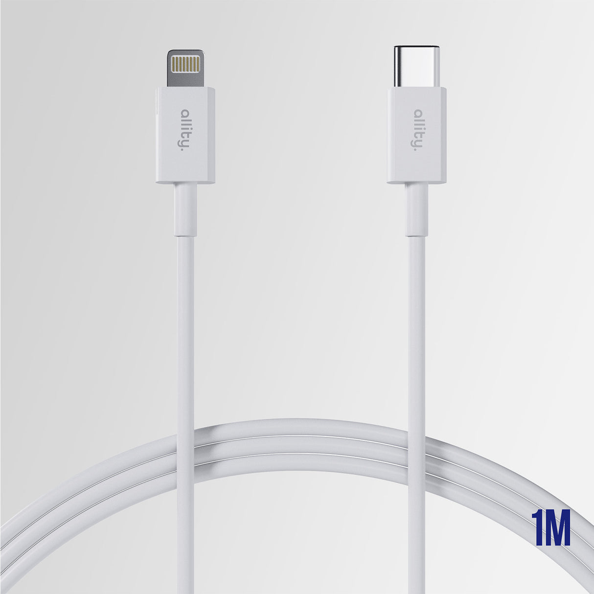 Allity cable AUC-03 USB-C - Lightning 1.0 m 27W white