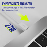 Allity cable AUC-03 USB-C - Lightning 1.0 m 27W white