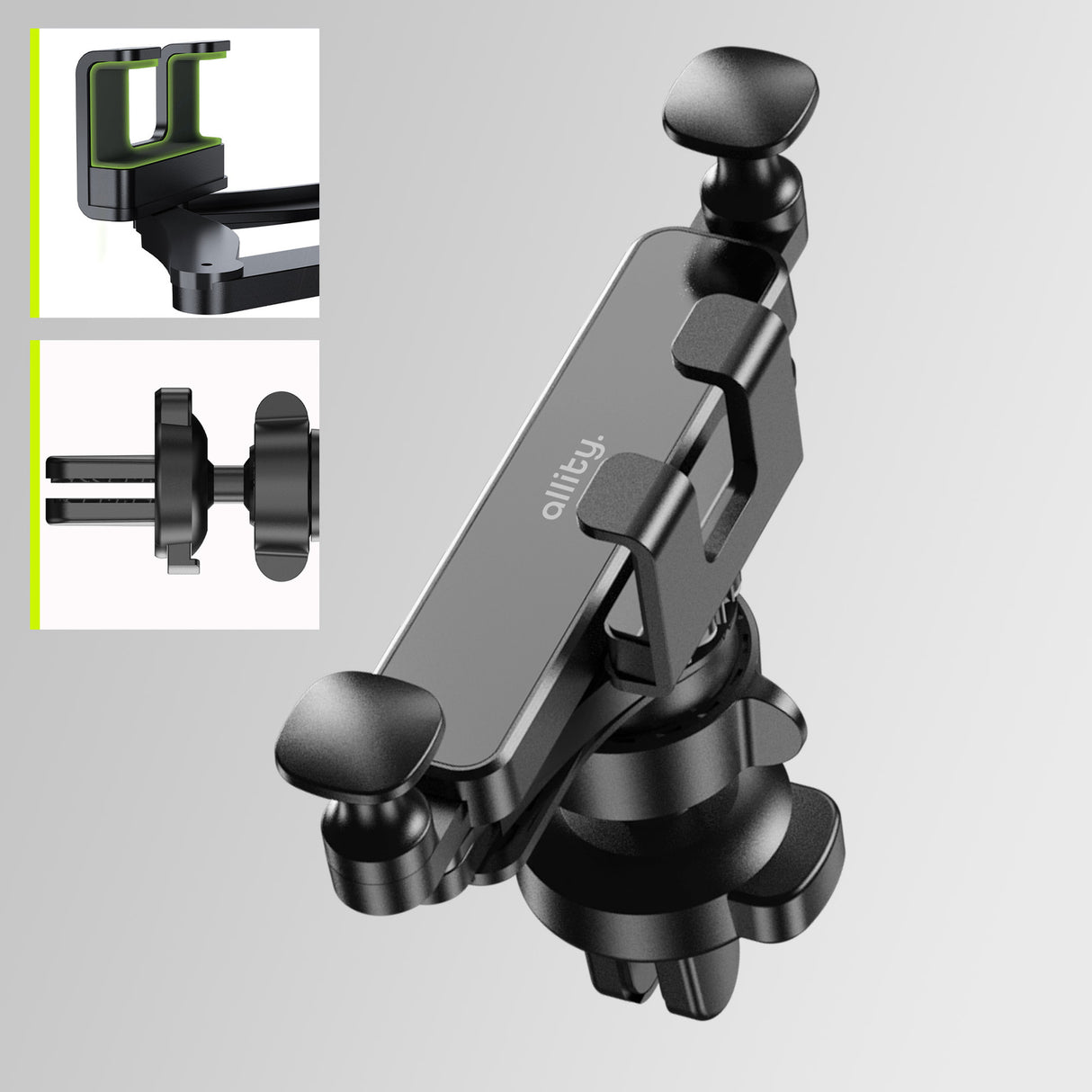 Allity car holder to air vent ACH-100 black