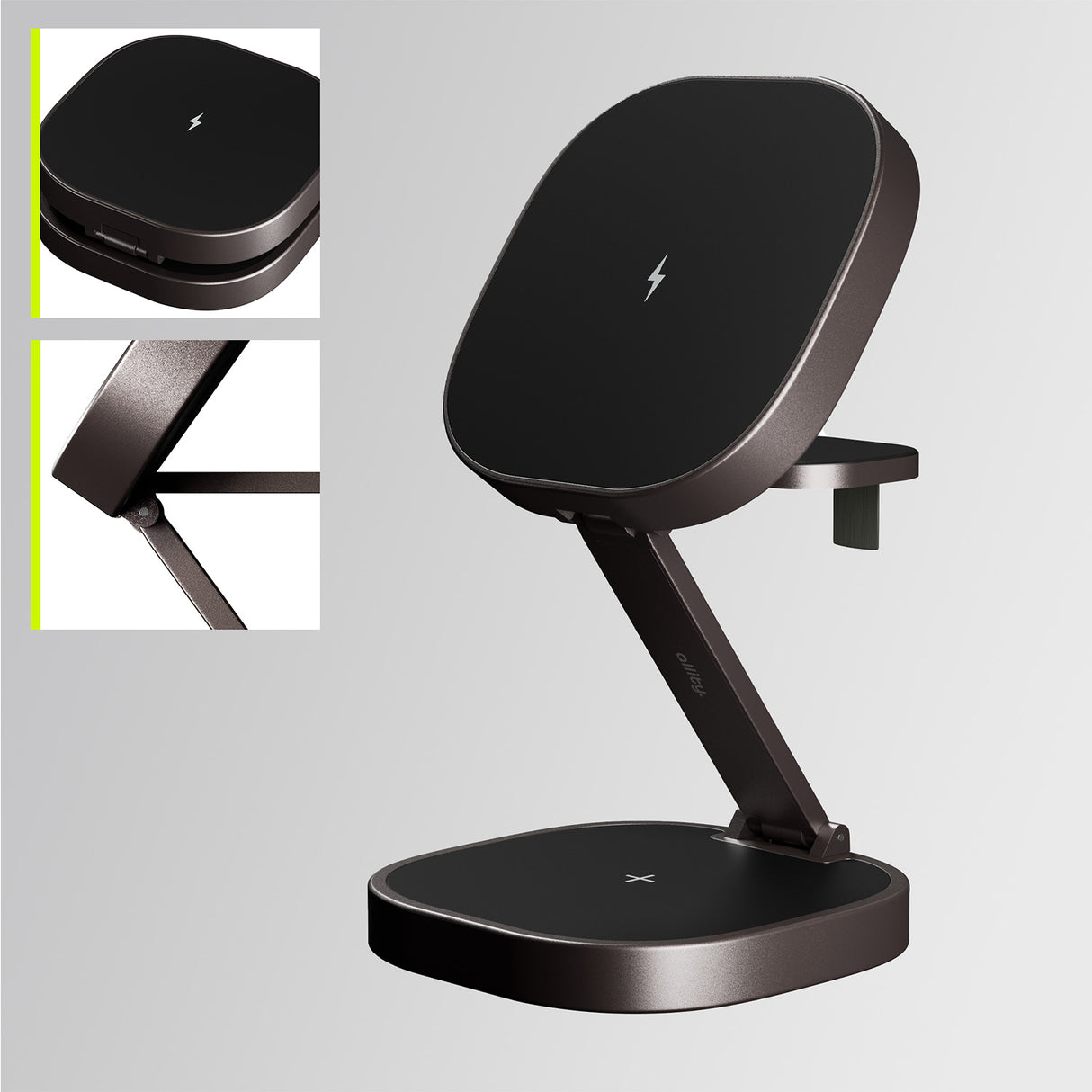 Allity AWC-220-25WMS wireless charger 25W graphite 3in1
