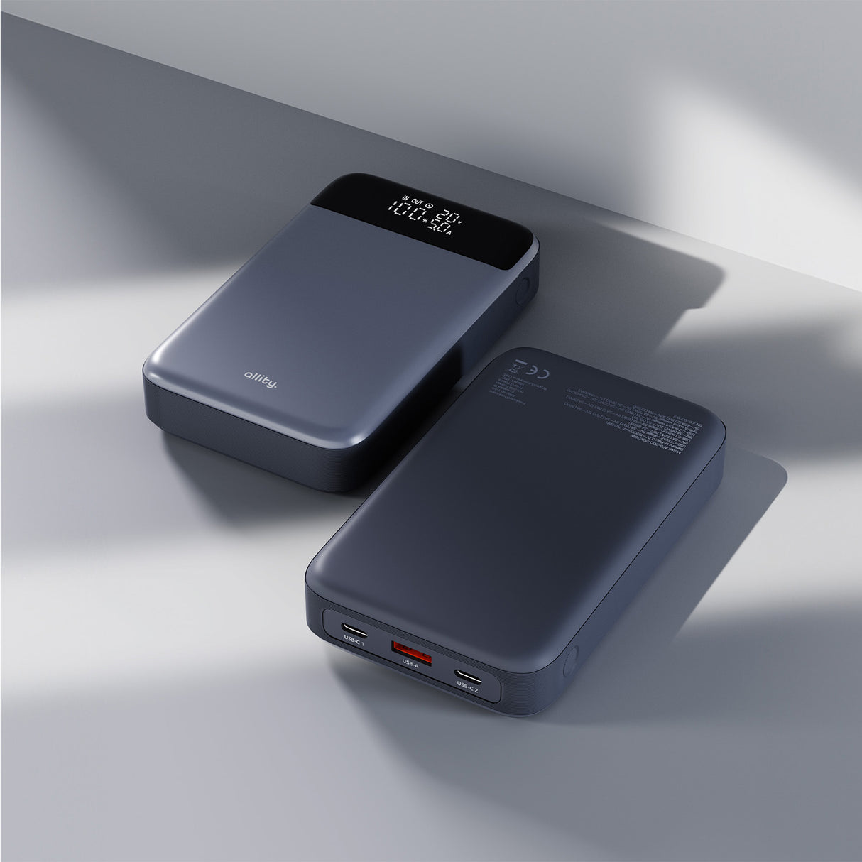 Allity power bank APB-200 PD for laptop QC 130W 19200 mAh gray