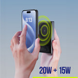 Allity wireless power bank APB-300 PD QC 20W 10000 mAh magnetic gray