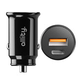 Allity car charger ACC-100-30WAC 1x USB-C 1x USB-A 30W black