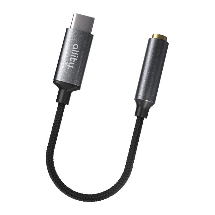 Allity adapter ABA-200 USB-C do jack 3,5mm grey