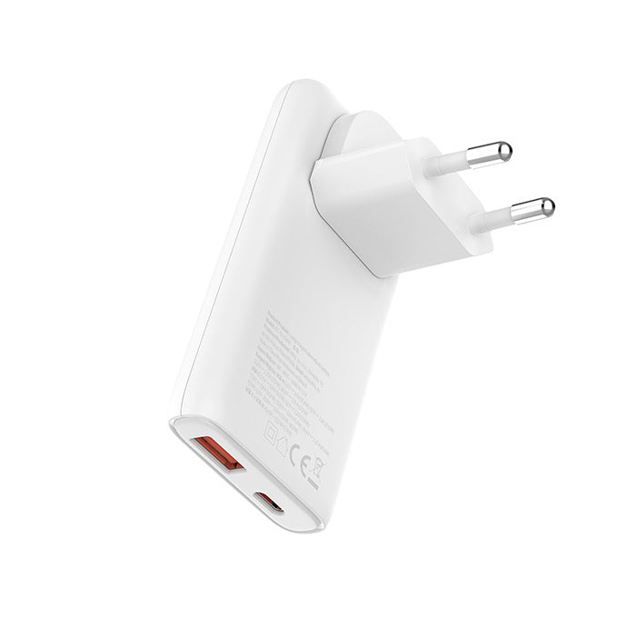 Allity GaN PD QC charger ATC-02-65WAC 1x USB-C 1x USB-A 65W white
