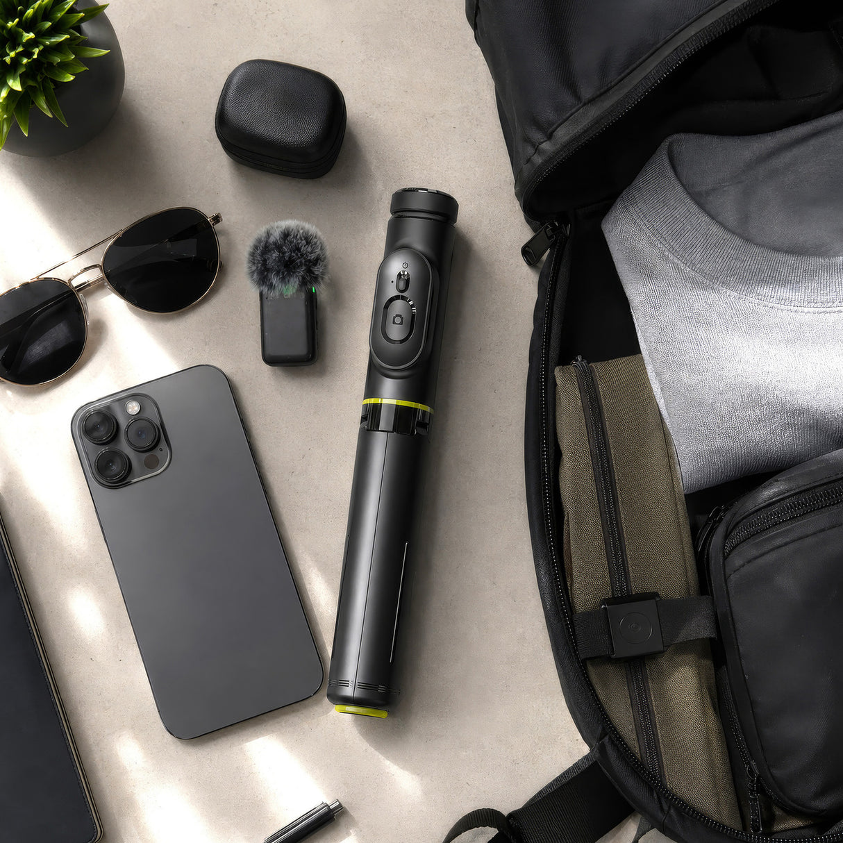 Allity Selfie stick Bluetooth ABA-401 black