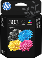 HP 303 tri color & black ink cartridge combo 2-pack