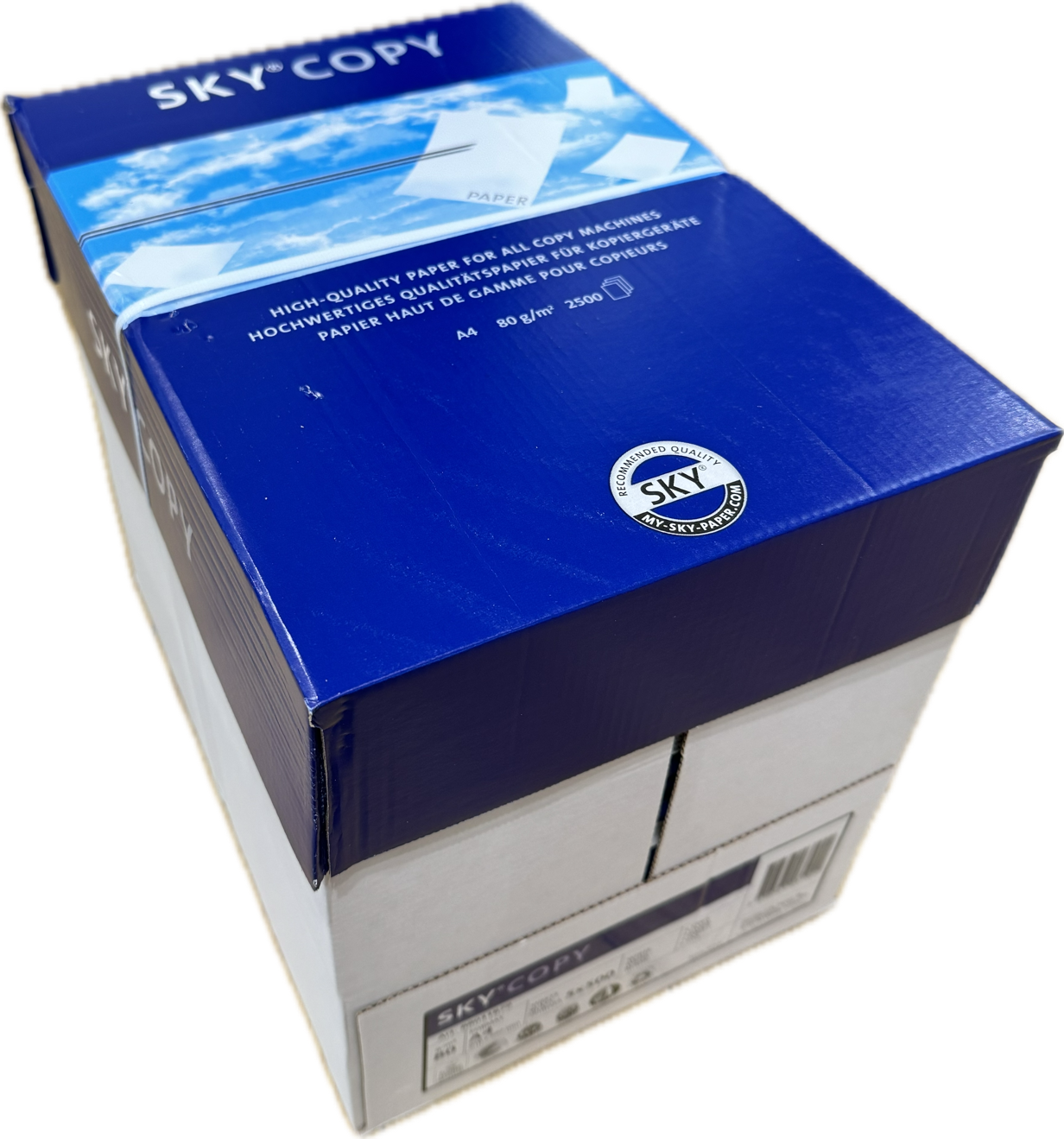 Kopipapir A4 SkyCopy 80g/m2 (2500) 5x 500 ark