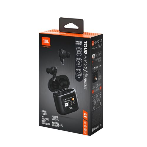JBL Tour Pro 2 TWS Bluetooth Trådløse In-Ear øretelefoner Sort