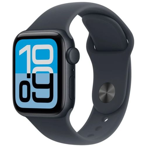 Apple Watch SE 3 (2025) GPS 40mm Mindnight Alu Case, Midnight Sport Band S/M EU MEH94