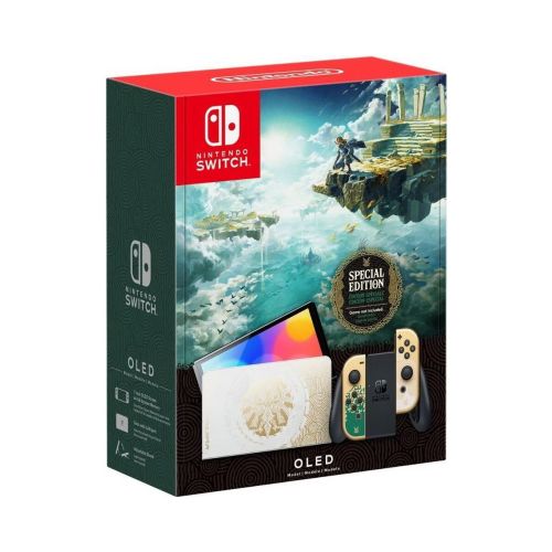 Nintendo Switch OLED Model Zelda: Tears of the Kingdom Limited Edition Guld/hvid EU