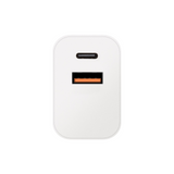 OBAL:ME Wall Charger USB-A + USB-C 20W + 2x Cable 1m White