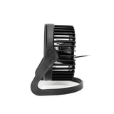 Mini bordventilator USB, sort