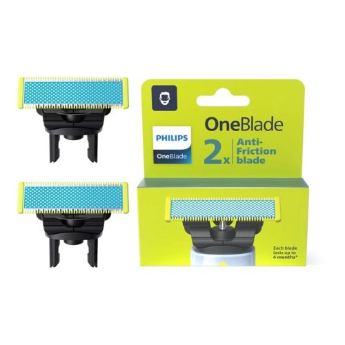 Philips Barbermaskine OneBlade Udskiftningsklynger (Anti-Friction) QP225/50 (2 stykker) Grå Eu