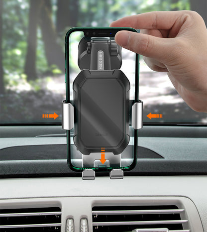 Gravity car mount for Baseus Tank phone with suction cup (sort)