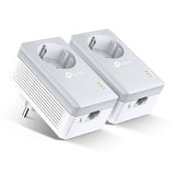 TP-Link Range Extender PA4010P AV600 Trådløs Passtrough Powerline Starter Kit (2pack Adapter), 600Mbps, LAN/WAN, Hvid EU