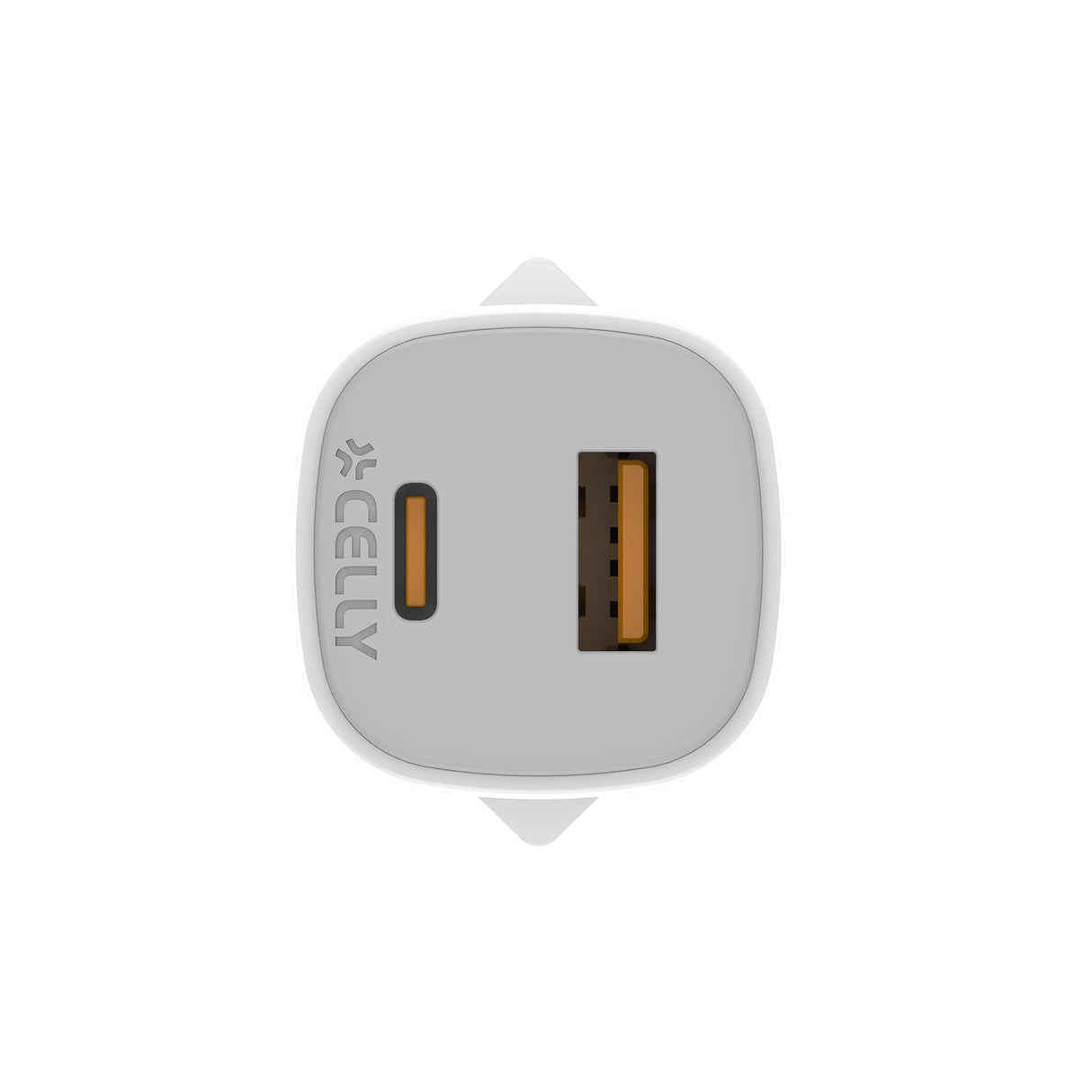 Celly Wall Charger USB-A + USB-C 25W White