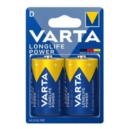 LR20 1,5V ALKALINE D BATTERI, VARTA 2 STK I BLISTER, HIGH ENERGY