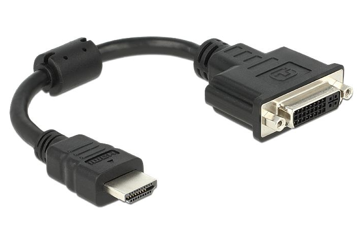 ADAPTER HDMI HANSTIK > DVI 24+1 BØSNING 20CM