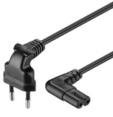 EURO NETLEDNING M/8-TALS STIK, VINKEL, SORT 3,0M