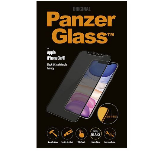 PANZERGLASS TIL IPHONE XR/11 CASE FRIENDLY PRIVACY, SORT