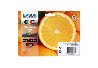 Epson Oranges C13T33374011 blækpatron 1 stk Original Sort, Blå, Magenta, Foto sort, Gul.