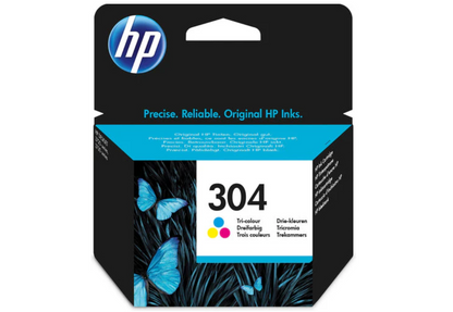 HP 304 Original Standard udbytte Blå, Magenta, Gul