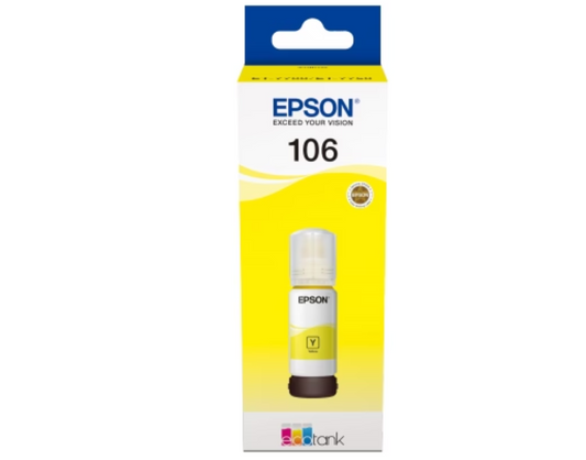 T106 EcoTank Yellow Ink bottle