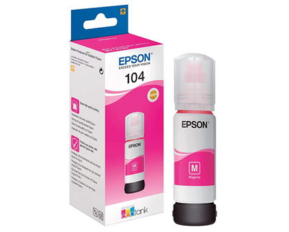 Epson 104 - Blækopfyldningsflaske til ECO-Tank - Magenta (Rød)