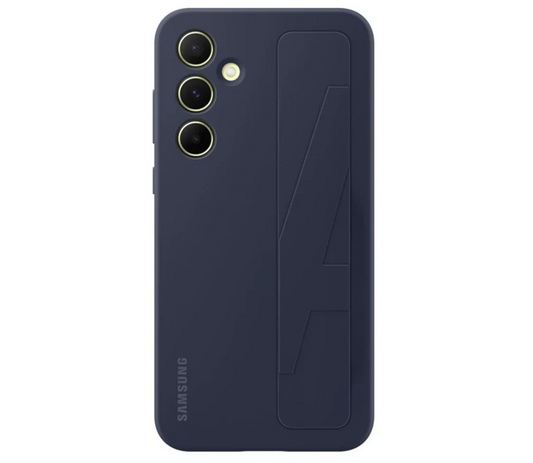 SAMSUNG GALAXY A55 (5G) STANDING GRIP COVER, BLÅ/SORT