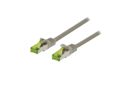 PATCHKABEL CAT7, RJ45, S/FTP (PIMF), GRÅ, 5M, LSOH