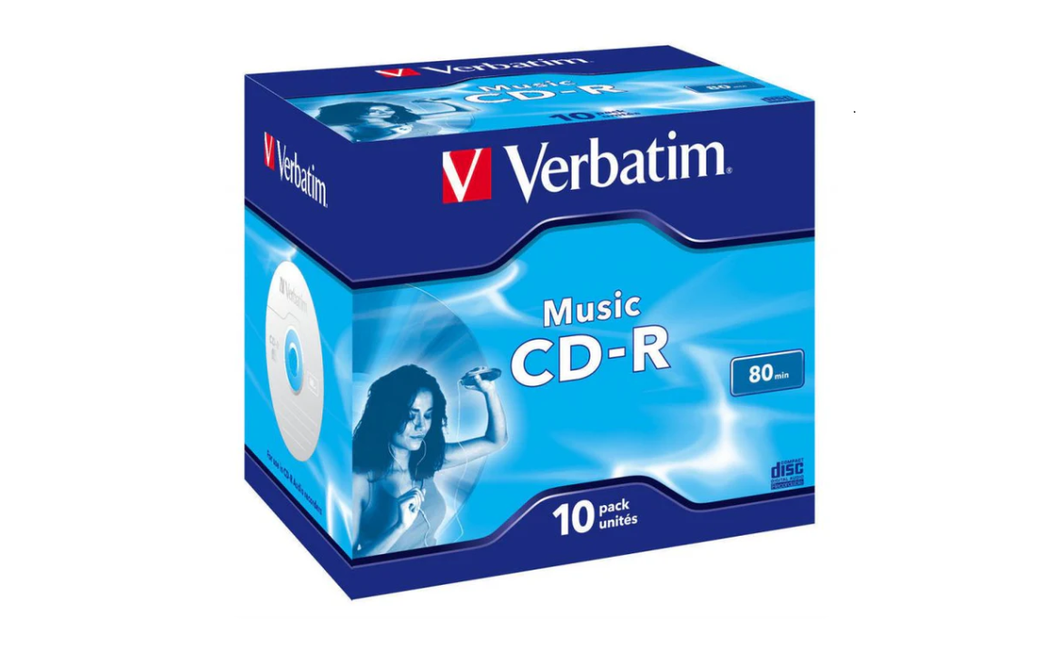 CD-R AUDIO 80MIN VERBATIM MUSIC LIFE PLUS, JEWEL CASE 10 STK