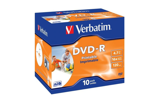 DVD-R (16X 4,7GB VERBATIM AZO DLP FPS JC 10)