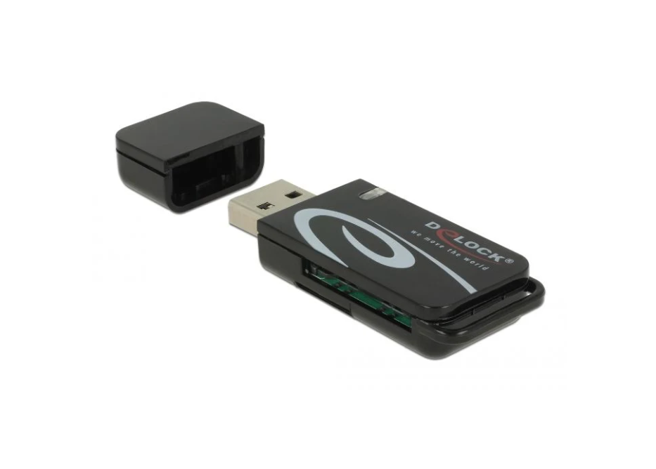 MINI USB 2.0 KORTLÆSER MED SD OG MICRO SD SLOT