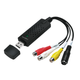 USB 2.0-AUDIO/VIDEO-GRABBER, USB-A/M TIL 3X PHONO + MINI DIN5/F, LOGILINK