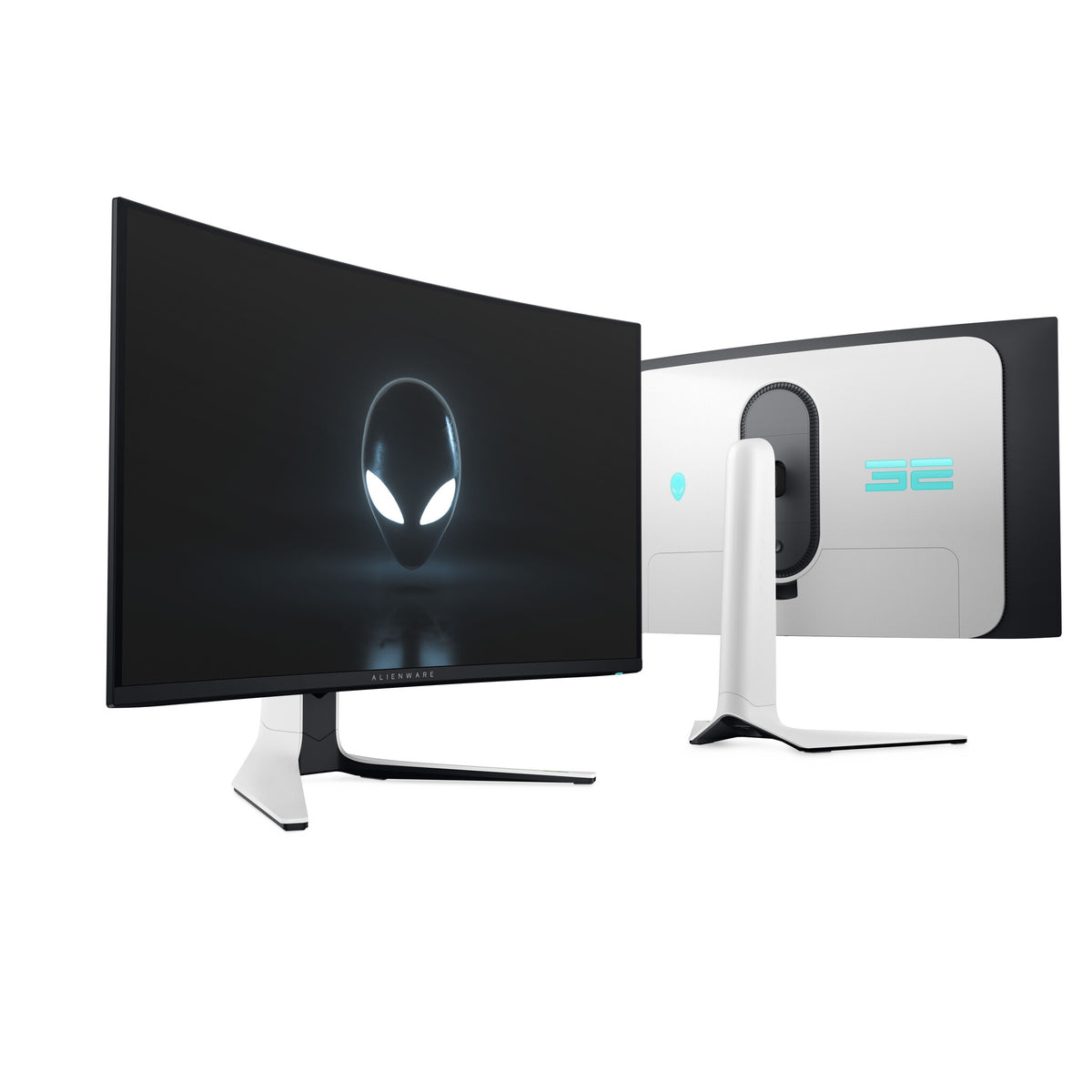 Alienware AW3225QF computerskærm 81,3 cm (32") 3840 x 2160 pixel 4K Ultra HD QD-OLED Sort, Hvid