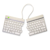 R-Go Tools Ergonomisch toetsenbord R-Go Split Break met pauzesoftware, gesplitst toetsenbord, QWERTY (UK), Bluetooth, wit
