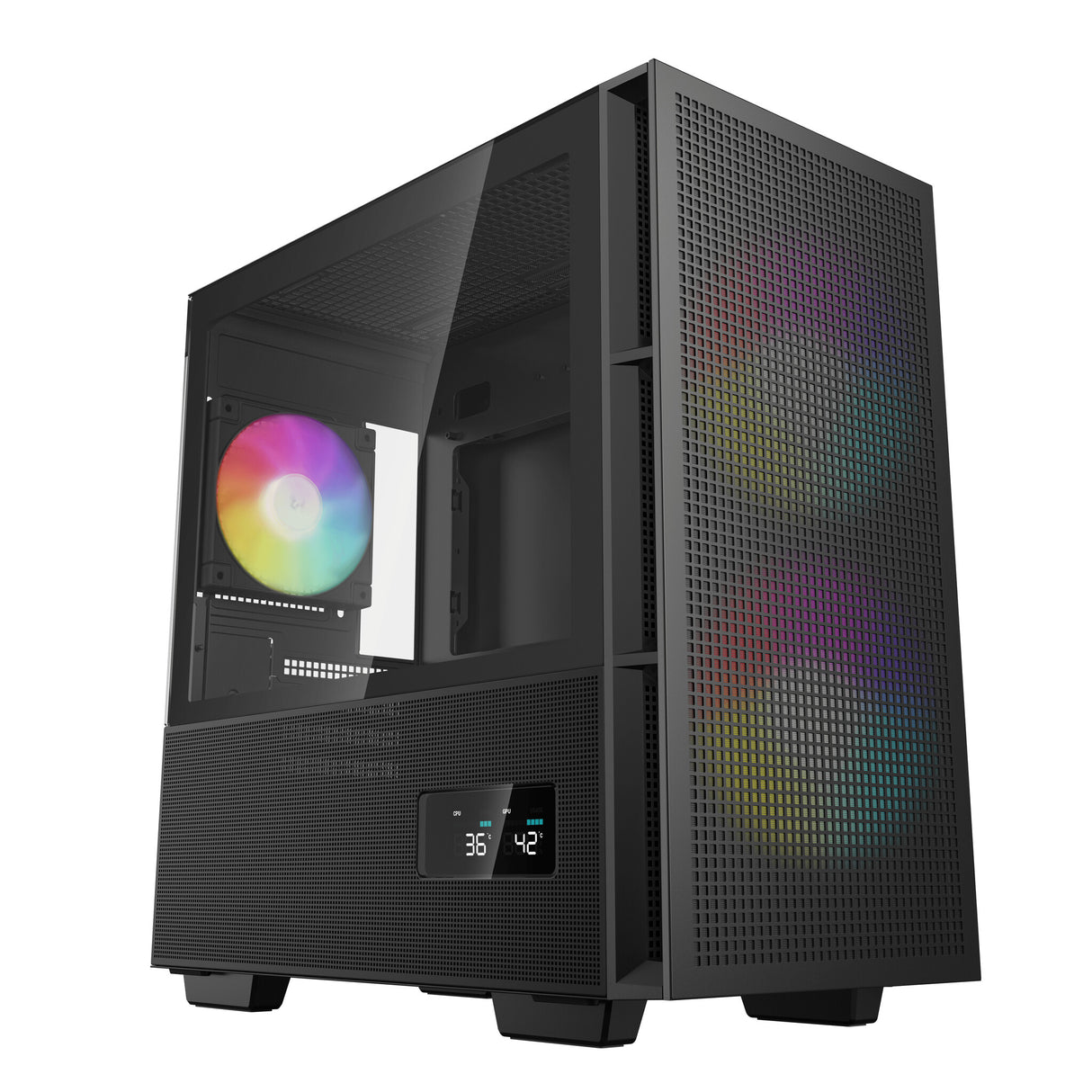 DeepCool CH360 DIGITAL Micro Tower Sort