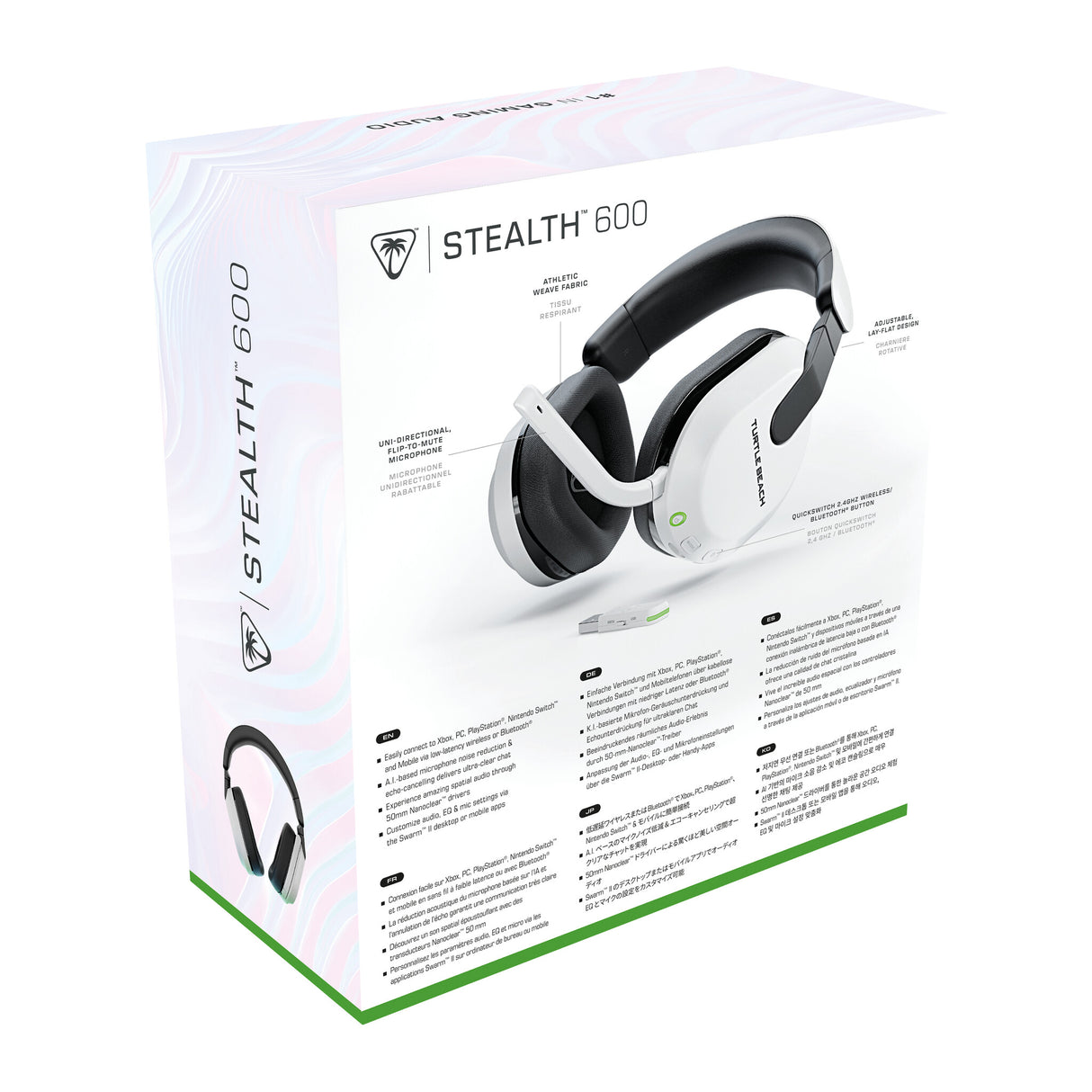 Turtle Beach Stealth 600 Gen 3 Headset Trådløs Spil Bluetooth Hvid
