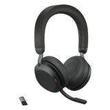Jabra Evolve2 75 Headset Trådløs Kontor/Callcenter USB Type-C Bluetooth Opladningsstativ