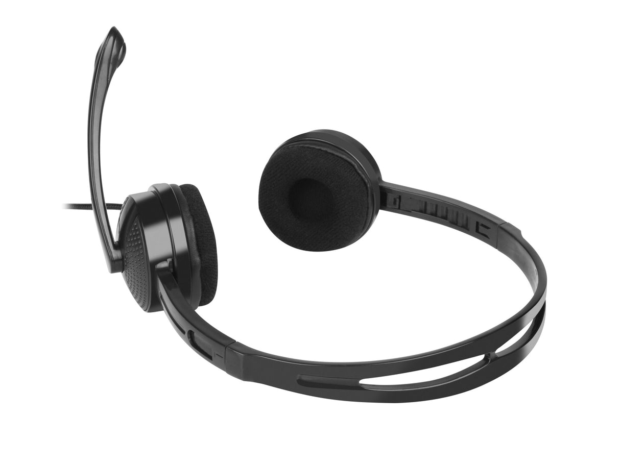 NATEC Canary Go Headset Ledningsført Kontor/Callcenter Sort