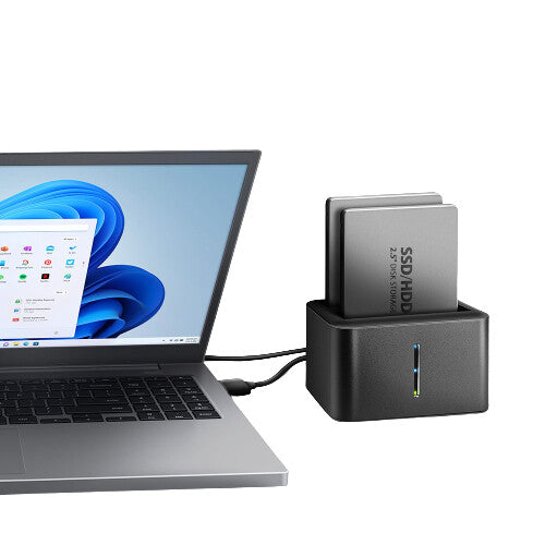 Axagon ADSA-D25 drev dockingstation USB 3.2 Gen 1 (3.1 Gen 1) Type micro-B Sort