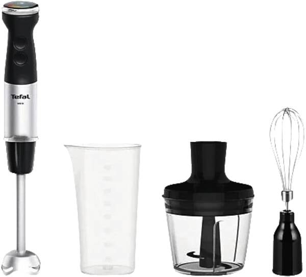 Tefal HB6738CH blender Nedsænkning blender 1000 W Rustfrit stål, Sort
